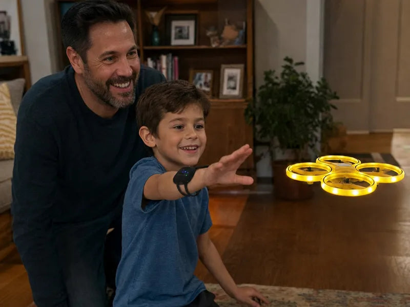 A parent flying The Hover Pro